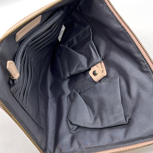 MARK AND GRAHAM Commute Clutch Blush Pink Leather Travel Business Accessory - Picture 12 of 16